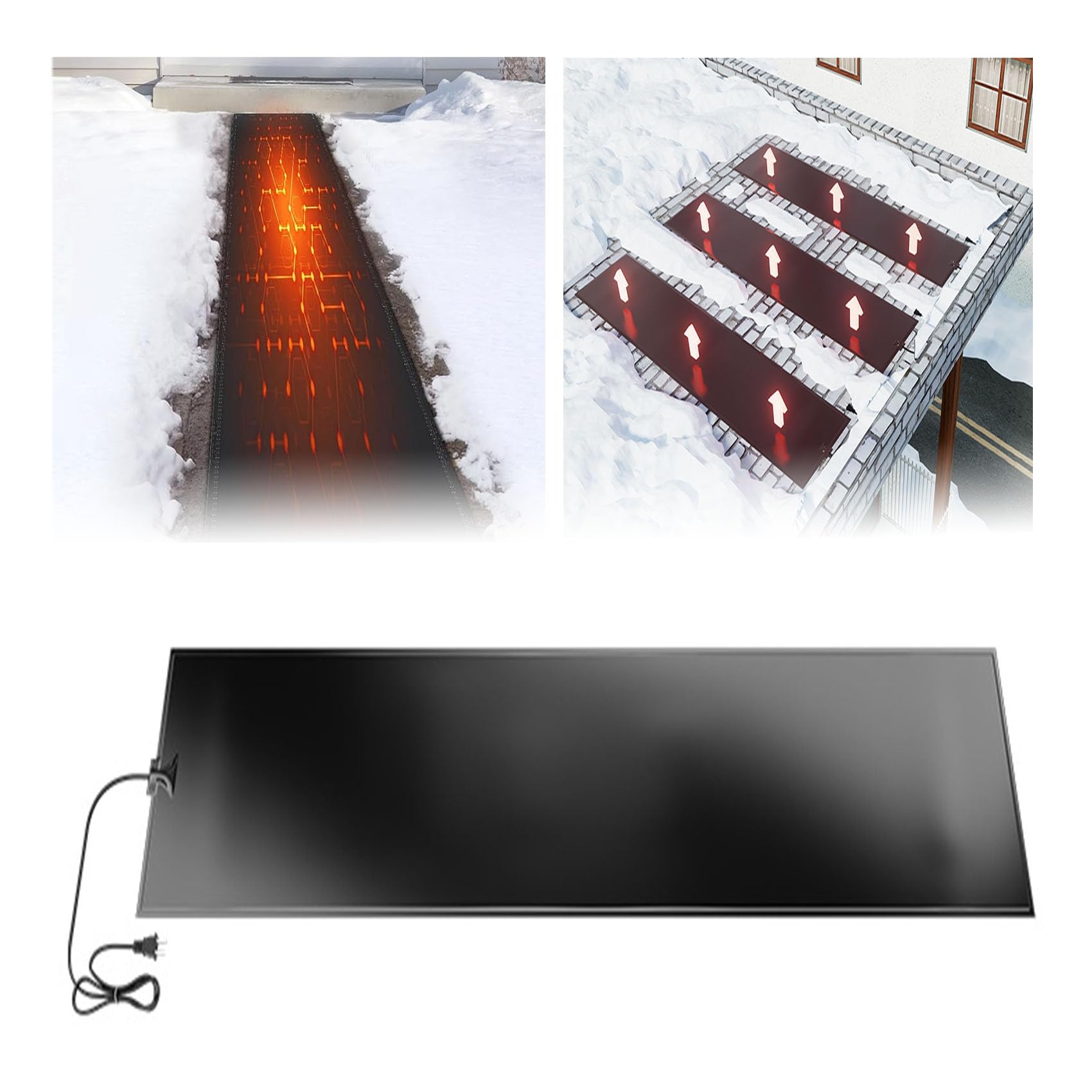 Amazon.co.jp: 融雪マットマットタイプ 融雪ヒーター 110V 歩道用加熱